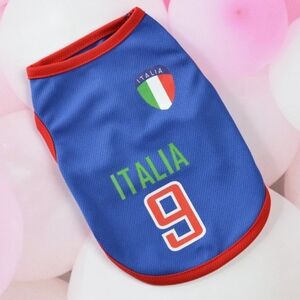 Pet Jersey Dark Blue‎ No. 9 Italy NIP